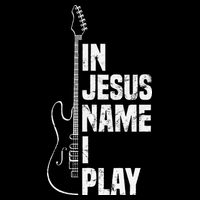 In Jesus Name I Play Guitar Christian Guitar Player Wool Snapback Cap