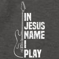In Jesus Name I Play Guitar Christian Guitar Player Vector Backpack