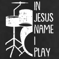 In Jesus Name Christmas Cool I Play Drum Christian Cool Comfort Performance Bucket Hat