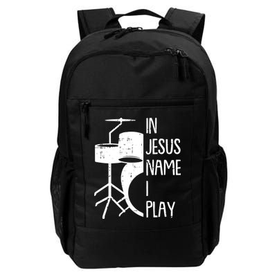 In Jesus Name Christmas Cool I Play Drum Christian Backpack
