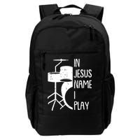 In Jesus Name Christmas Cool I Play Drum Christian Backpack