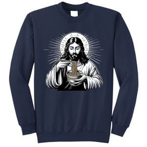 In Jesus Name Ramen Funny Japanese Food Christian Sweatshirt