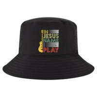 In Jesus Name I Play Guitar Christian Music Lover Gift Cool Comfort Performance Bucket Hat