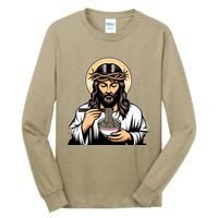 In Jesus Name Ramen Funny Japanese Food Christian Tall Long Sleeve T-Shirt