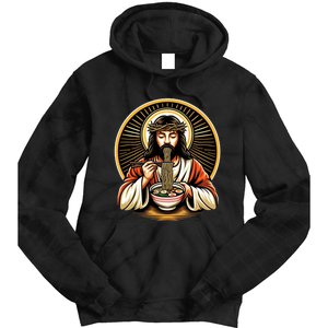 In Jesus Name Ramen Funny Japanese Food Christian Tie Dye Hoodie