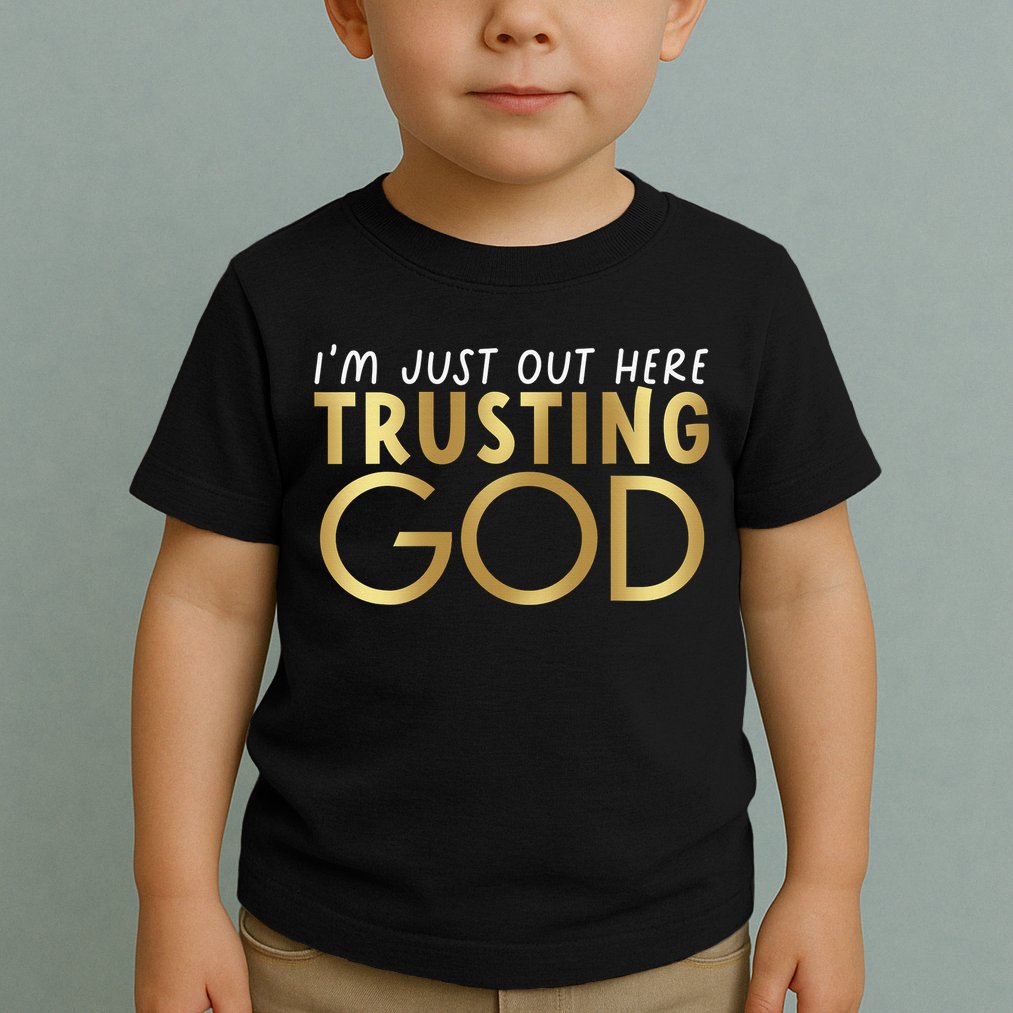 I'm Just Out Here Trusting God Christian Believers God Love  Toddler T-Shirt