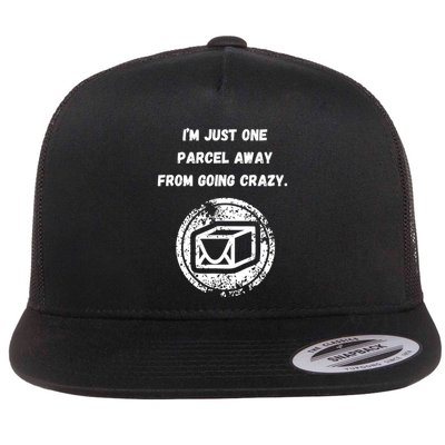 I'm Just One Parcel Away From Going Crazy Flatbill Hat