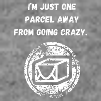 I'm Just One Parcel Away From Going Crazy Cropped Pullover Crew