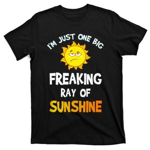 Im Just One Big Freaking Ray Of Sunshine Funny Idea T-Shirt