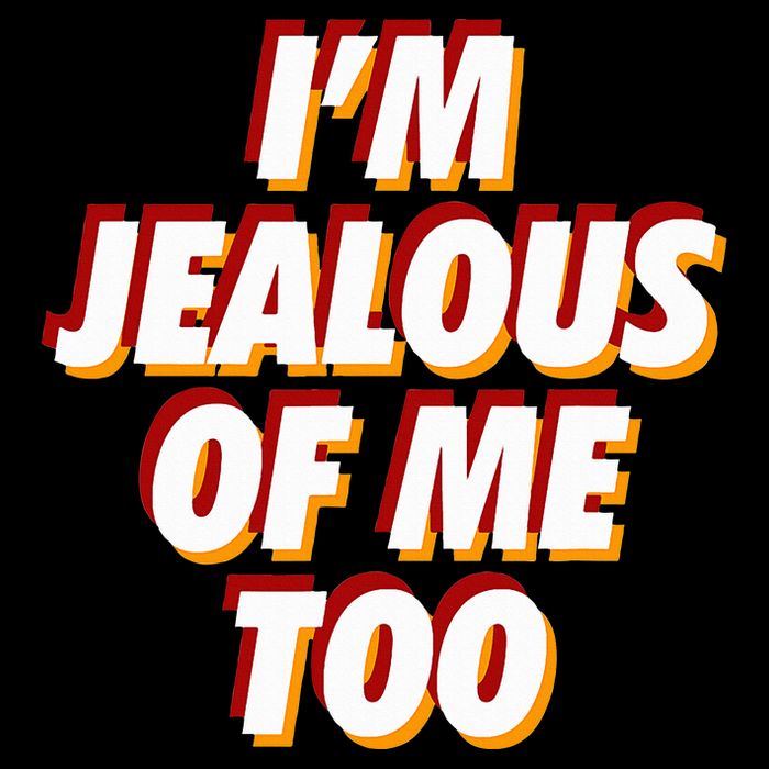 IM Jealous Of Me Too Funny Saying Sarcastic Cropped Pullover Crew