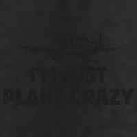 Im Just Plane Crazy Funny Airplane Pilots Adult Drive Performance Visor