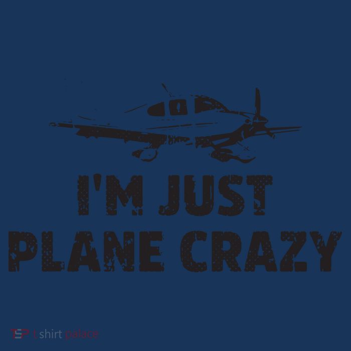 Im Just Plane Crazy Funny Airplane Pilots Flatbill Hat