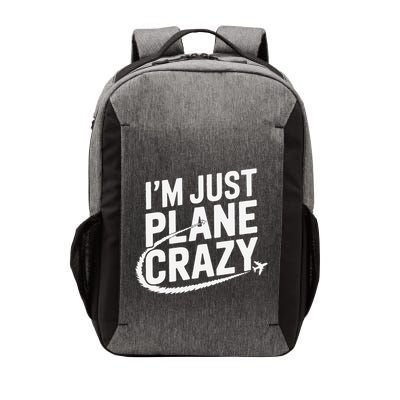 IM Just Plane Crazy Aviation Enthusiasts Vector Backpack