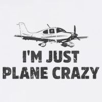 I'm Just Plane Crazy. Funny Airplane Pilots Cooling Performance Crew T-Shirt