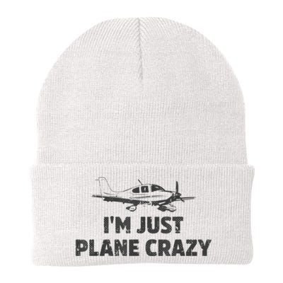 I'm Just Plane Crazy. Funny Airplane Pilots Knit Cap Winter Beanie