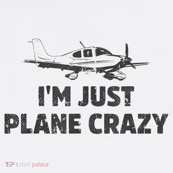I'm Just Plane Crazy. Funny Airplane Pilots Flatbill Hat