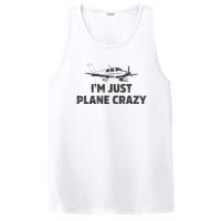 I'm Just Plane Crazy. Funny Airplane Pilots PosiCharge Competitor Tank