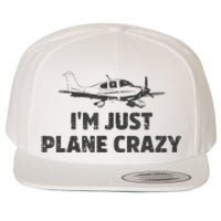 I'm Just Plane Crazy. Funny Airplane Pilots Wool Snapback Cap