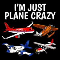 I'm Just Plane Crazy Aviation Gifts For Aircraft Pilots Doggie Tank