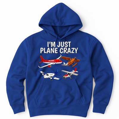 I'm Just Plane Crazy Aviation Gifts For Aircraft Pilots Hoodie