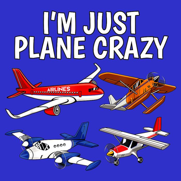 I'm Just Plane Crazy Aviation Gifts For Aircraft Pilots Zip Tote Bag