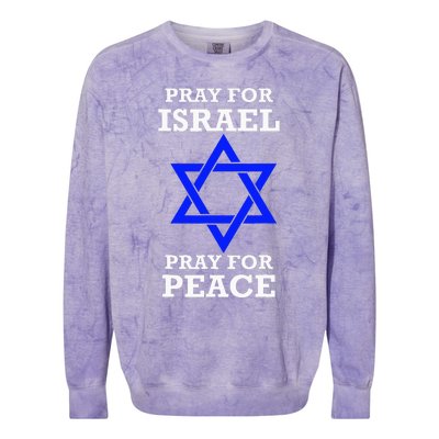 Israel Jerusalem Peaceful Prayers Colorblast Crewneck Sweatshirt