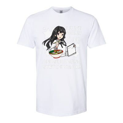 I Just Really Love Anime Ra and Sketching OK Drawing Art Softstyle CVC T-Shirt