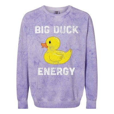 I Just Really Like Ducks Funny Rubber Duck Lover Colorblast Crewneck Sweatshirt