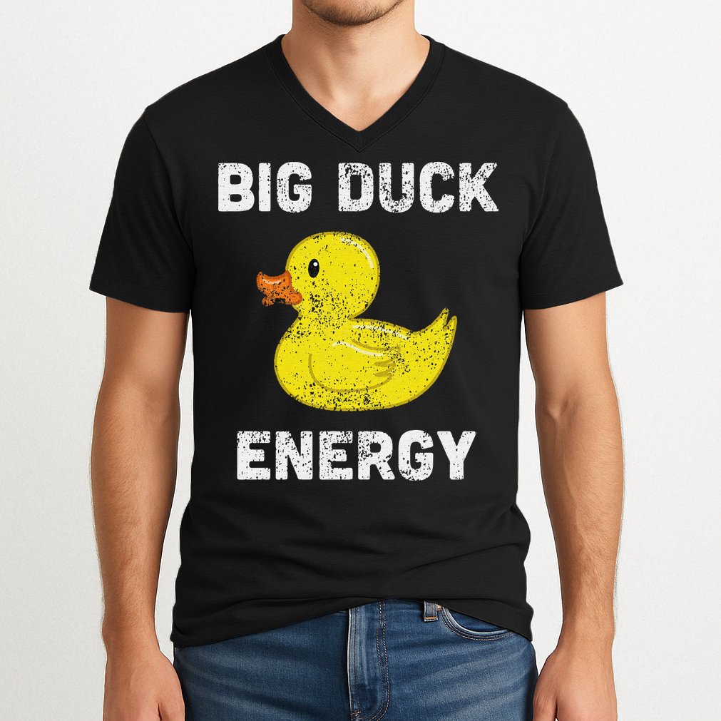 I Just Really Like Ducks Funny Rubber Duck Lover V-Neck T-Shirt