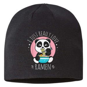 I Just Really Love Ra Kawaii Anime Panda Cute Manga Love Sustainable Beanie