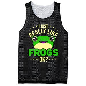 I Just Really Like Frogs Ok Frog Lover Mesh Reversible Basketball Jersey Tank