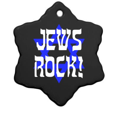 Israel Jews Rock Ceramic Star Ornament