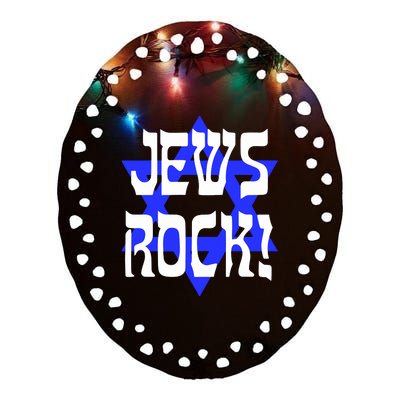 Israel Jews Rock Ceramic Oval Ornament