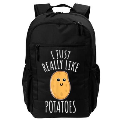 I Just Really Like Potatoes Funy Gift Cute Potato Daily Commute Backpack