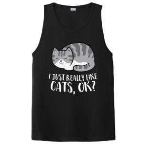 I Just Really Like Cats Gift PosiCharge Competitor Tank