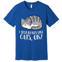 I Just Really Like Cats Gift Premium T-Shirt