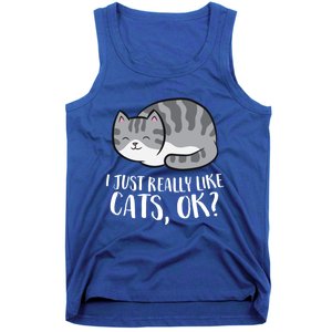 I Just Really Like Cats Gift Tank Top