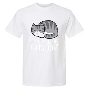 I Just Really Like Cats Gift Garment-Dyed Heavyweight T-Shirt