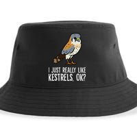 I Just Really Like Kestrels Ok Cute Kestrel Bird Sustainable Bucket Hat