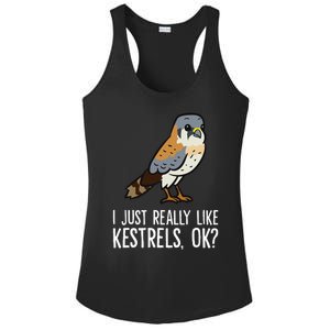 I Just Really Like Kestrels Ok Cute Kestrel Bird Ladies PosiCharge Competitor Racerback Tank