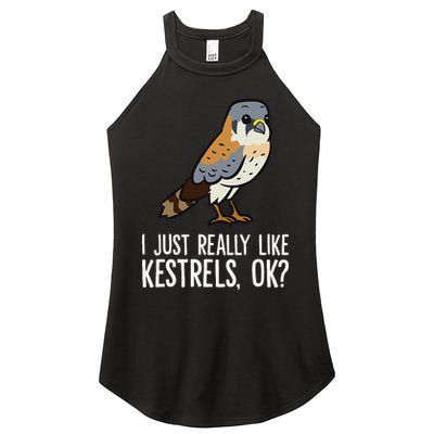 I Just Really Like Kestrels Ok Cute Kestrel Bird Women's Perfect Tri Rocker Tank