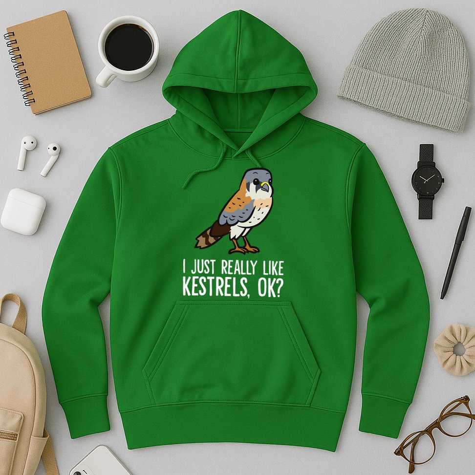 I Just Really Like Kestrels Ok Cute Kestrel Bird Hoodie
