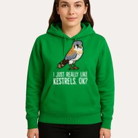 I Just Really Like Kestrels Ok Cute Kestrel Bird Hoodie