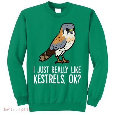 I Just Really Like Kestrels Ok Cute Kestrel Bird Sweatshirt