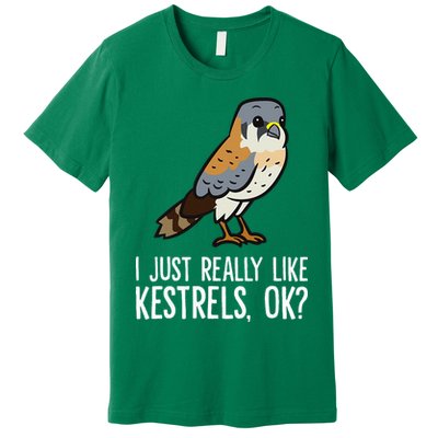 I Just Really Like Kestrels Ok Cute Kestrel Bird Premium T-Shirt