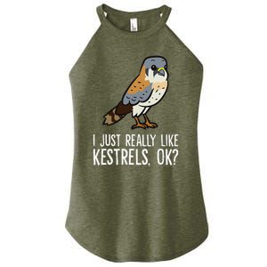 I Just Really Like Kestrels Ok Cute Kestrel Bird Women's Perfect Tri Rocker Tank