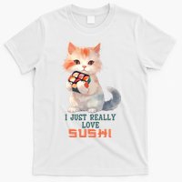 I Just Really Love Sushi Cute Japanese Cat T-Shirt