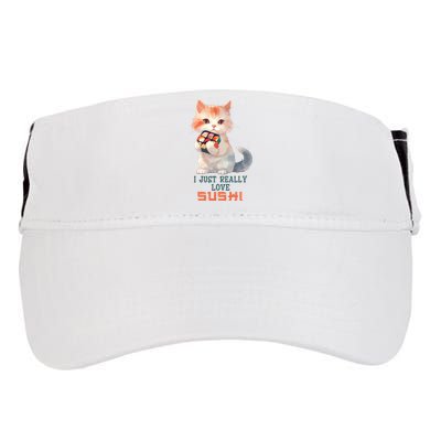 I Just Really Love Sushi Cute Japanese Cat Adult Drive Performance Visor