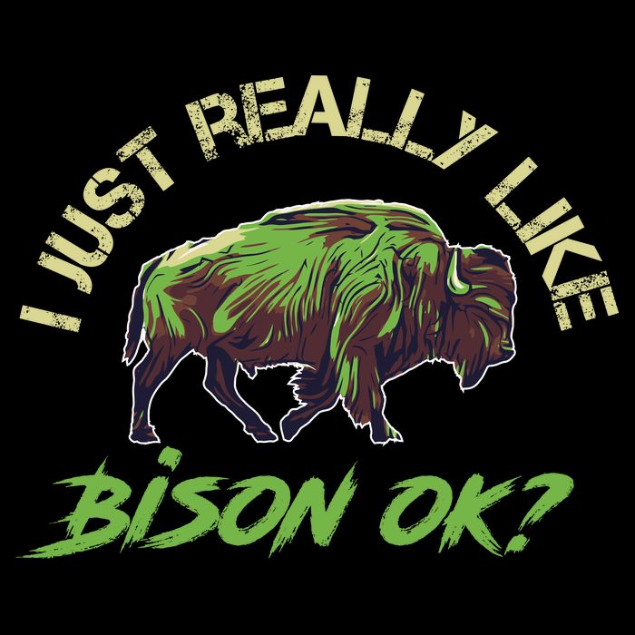 I Just Really Like Bison OK? Button