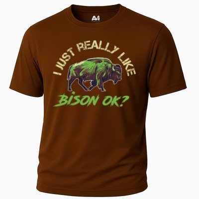 I Just Really Like Bison OK? Performance Shirt